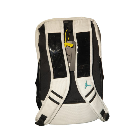 Branded Jumpman Elite Sports Backpack – White & Teal