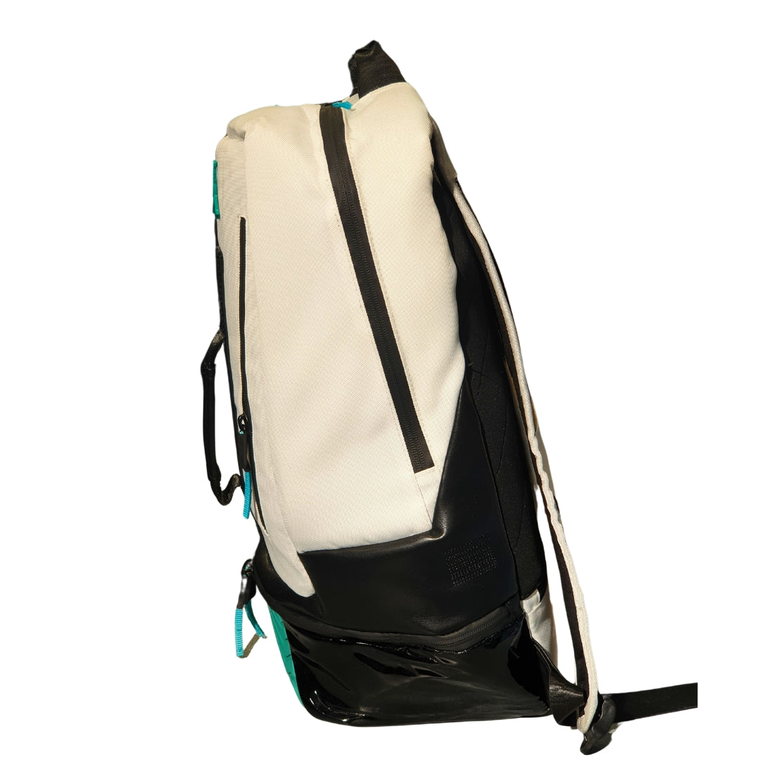 Branded Jumpman Elite Sports Backpack – White & Teal