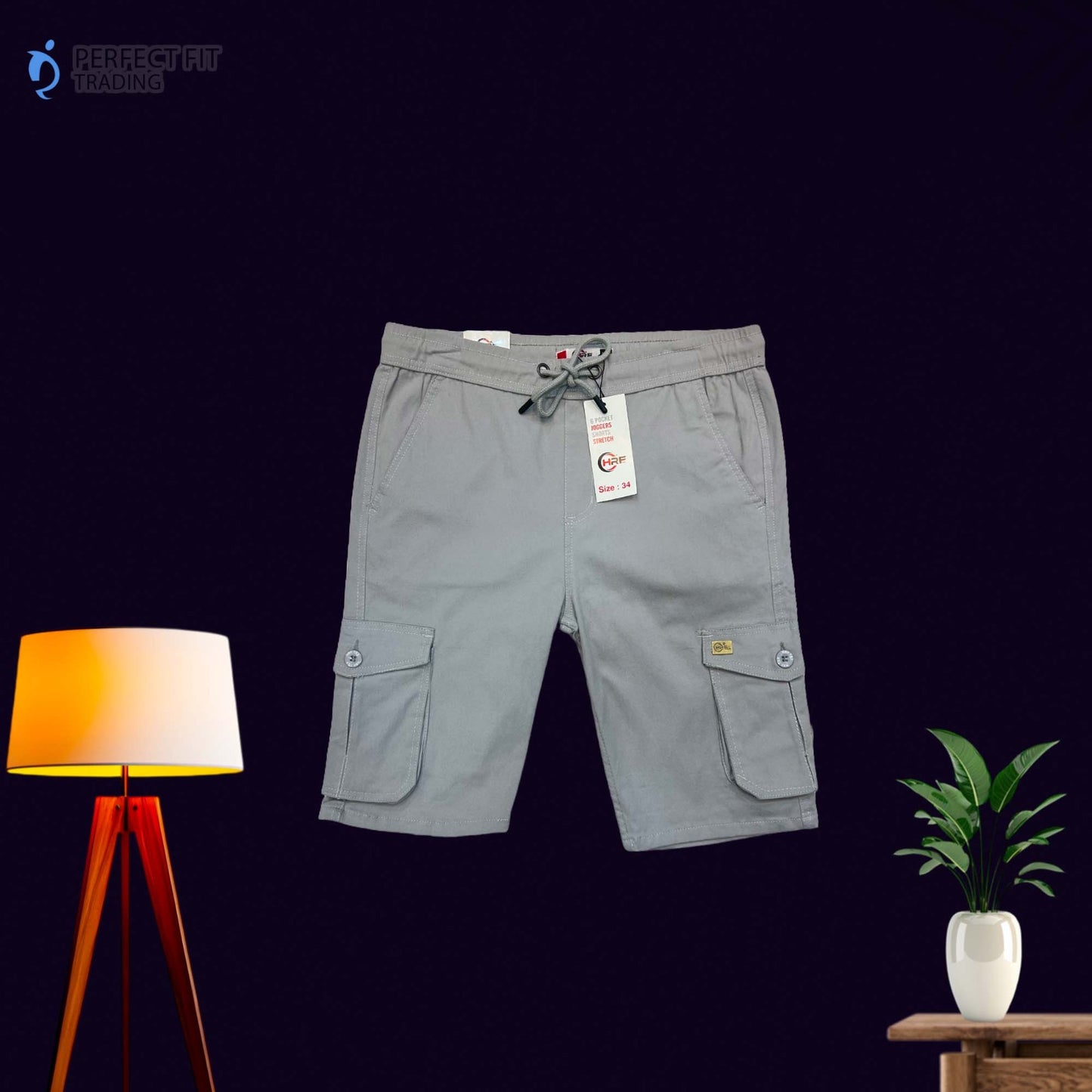 Perfect Fit  Trading– Cotton Cargo Shorts for Men Bahrain